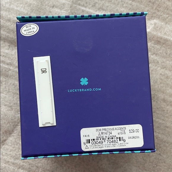 Lucky Brand Clear Bead Adjustable Leather Bracelet - Picture 4 of 4